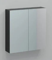 Procasa Kivu armoire de toilette sans éclairage avec 2 portes 700 x 720 x 160 mm - raven oak - exclusif combibox