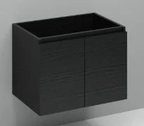 Procasa Kivu sous-meuble avec 2 portes sans poignées 700 x 475 x 520 mm - raven oak
