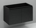 Procasa Kivu sous-meuble avec 2 portes sans poignées 900 x 475 x 520 mm - raven oak