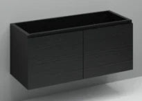 Procasa Kivu sous-meuble avec 2 portes sans poignées 1200 x 475 x 520 mm - raven oak