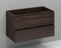 Procasa Kivu sous-meuble avec 2 tiroirs sans poignées 900 x 475 x 520 mm - lungo - découpe centrale