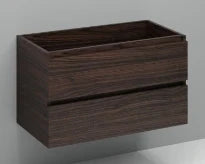 Procasa Kivu sous-meuble avec 2 tiroirs sans poignées 900 x 475 x 520 mm - lungo - découpe gauche