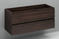 Procasa Kivu sous-meuble avec 2 tiroirs sans poignées 1200 x 475 x 520 mm - lungo - double découpe