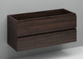 Procasa Kivu sous-meuble avec 2 tiroirs sans poignées 1200 x 475 x 520 mm - lungo - découpe gauche