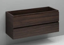 Procasa Kivu sous-meuble avec 2 tiroirs sans poignées 1200 x 475 x 520 mm - lungo - découpe gauche