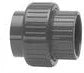 Nicoll PVC Pression raccord 3-pièces à joint plat FF 40 x 40 mm