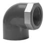COUDE 6/4 F X 50 F mm pvc pn10 pression - 90degr - a anneau
