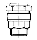 MANCHON ISO 5/4 M X 40 MM laiton raccord pour pe