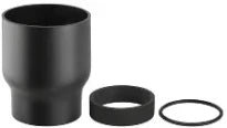 MANCHON A RESTREINDRE GEBERIT 75 MM X 80 MM noir pe
