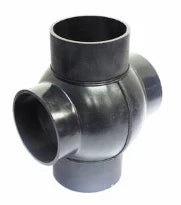 Geberit PE raccord spérique 88° - 180° 110 x 75 x 110 x 75 mm