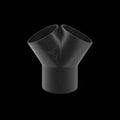 TE-CULOTTE GEBERIT 110 MM X 110 MM X 110 MM noir pe 60degr