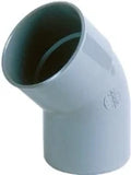 COUDE NICOLL 100 M X 100 F mm gris pvc 45degr.