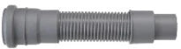 Airfit HT flexible de raccordement MF (longueur 250 mm) 50 x 50/40 mm - gris PP non collable