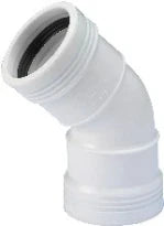 Wavin Wafix PP blanc coude 45° FF 40 x 40 mm