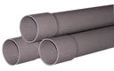 Nicoll RWA PVC tuyau avec manchon 100 x 1,3 mm (longueur 4m) - gris foncé - prix par mètre