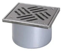 REHAUSSE 150 - 150 MM o 125 MM gris abs Réhausse - grille inox classe L15 vissé