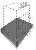 Jaga socle 850 x 700 x 70 mm pour chaudière ou appareils ménagers indépendants