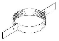 COLLIER DE FIXATION ISOLECO 180 mm pour tuyau flexible