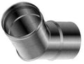 Roccheggiani SPG 316L inox simple paroi coude 45° MF 150 x 150 mm (joint Viton)