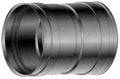 Roccheggiani SPG 316L inox simple paroi manchon FF 130 x 130 mm (joint Viton)