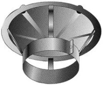 Roccheggiani SPG 316L inox simple paroi chapeau pare-pluie 130 mm