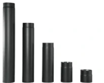 TUYAU CHEMINEE 500 - 150 X 2 noir