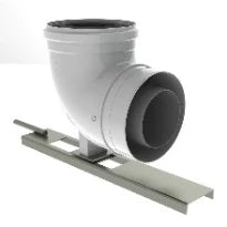Burgerhout Twinflex coude de support 90° MF 80/125 mm (incl support mural)