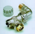Comap 809ECB vanne radiateur 1/2 X M22 droit +coude p/robinet thermost-raccord conique nickelée