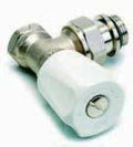 Comap 408U robinet radiateur 1/2 équerre reglage double-nickelé-douille auto-étanche