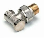 Comap 4468 raccord radiateur 1/2 équerre-met vidage nickelé réglable et fermable et avec fixation