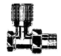 Begetube vanne de radiateur manuelle équerre 3/8 x 3/8 - volant fixe