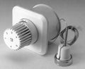 Begetube Tête thermostatique encastré avec télécommande type 3000 - blanc - capillaire 2 mètres