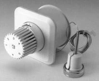 Begetube Tête thermostatique encastré avec télécommande type 3000 - blanc - capillaire 2 mètres