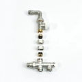 Begetube set à trois voies thermostatisable 50% connexion au sol avec vanne droite avec coude 1/2 x M24