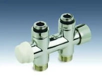 BLOC H BEGETUBE OPTIMA 1/2 X 1/2 chromé equerre p/raccord.au mural avec bypass reglable