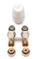 Begetube set radiateur de raccordement 3 avec bloc H pour raccordement sol