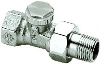 RACCORD DE RADIATEUR HEIMEIER REGUTEC dn10(3/8")droit nickele