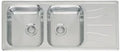 EVIER A ENCASTRER REGINOX DIPLOMAT 1160MM - 500MM o inox 30 2 cuves + egouttoir reversible  excl siphon
