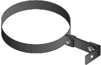 COLLIER MURAL ISOLECO SPGN 80 MM inox 316l laqué noir