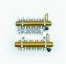 COLLECTEUR BEGETUBE 5/4 X 18/2 MM laiton 3 circuits avec robinets de reglage et d'arret