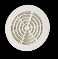 Nicoll Vent grille de ventilation 100 mm - blanc - avec moustiquaire