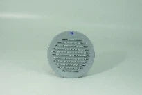 Renson 435R grille à encastrer ronde 150 mm - RAL 9006 aluminium - épaisseur 46 mm