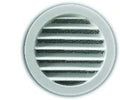 Renson 434R grille à encastrer ronde 150 mm - RAL 9006 aluminium - épaisseur 19 mm