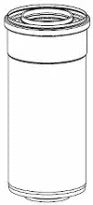 TUYAU CONCENTRIQUE REMEHA 1000 MM - 80 X 125 voyez 3411500015