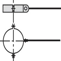 COLLIER DE FIXATION VAILLANT 80   MM par 5 pcs