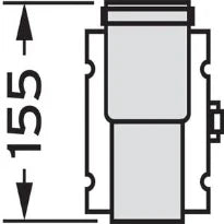 ADAPTATEUR VAILLANT 60/100 pp adapteur chaudières murales