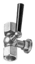 ROBINET CONTROLE EURO INDEX 1/2 FF laiton nd 25 - avec bride ronde