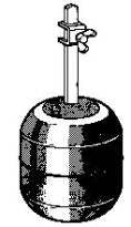 Braukmann Z171T Boule flottante max 65 gr. Polyéthylène pour flotteurs 1/2-3/4-4/4