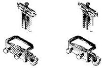 Rofix support set de 2 pour consoles sur pied radiateurs à pannaux