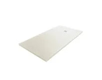 Fiora Silex receveur de douche 1800 x 900 x 30 mm - texture pizarra blanc pur - écoulement excentrique